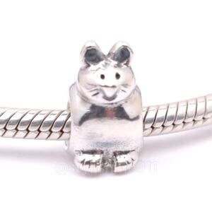 Authentic PANDORA Sterling Silver Kitty Cat Charm - 790284